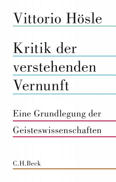 Cover of book: Kritik der verstehenden Vernunft