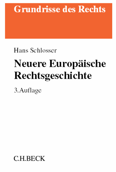 Cover of book: Neuere Europäische Rechtsgeschichte