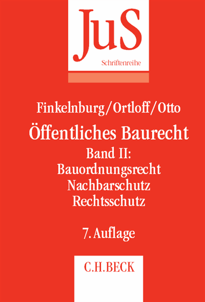 Cover des Buchs: Öffentliches Baurecht Band II: Bauordnungsrecht, Nachbarschutz, Rechtsschutz