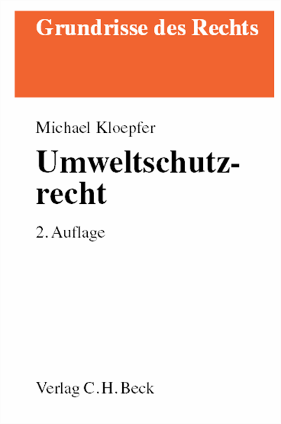 Cover of book: Umweltschutzrecht