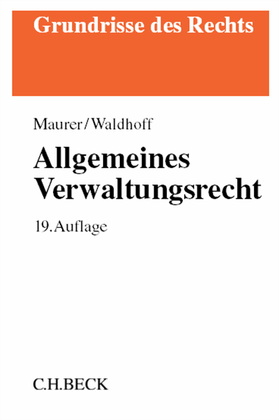 Cover of book: Allgemeines Verwaltungsrecht