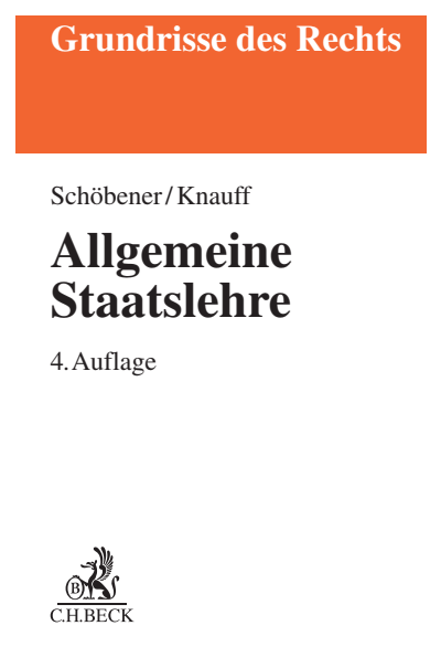 Cover of book: Allgemeine Staatslehre