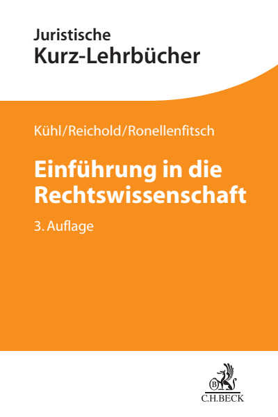 Cover of book: Einführung in die Rechtswissenschaft