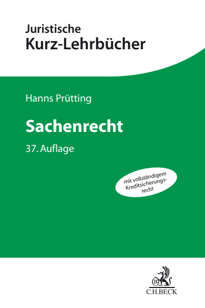 Cover of book: Sachenrecht