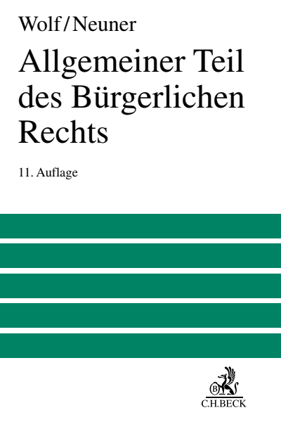 Cover of book: Allgemeiner Teil des Bürgerlichen Rechts