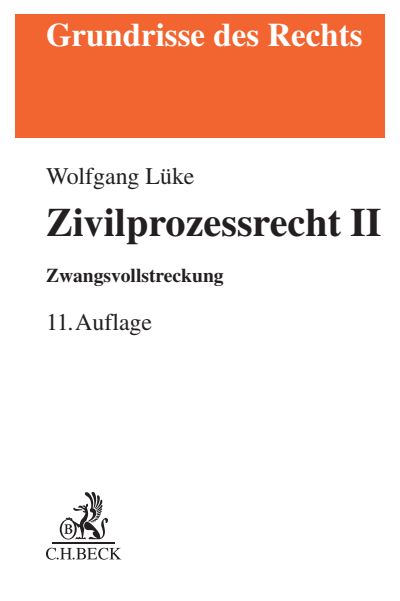 Cover of book: Zivilprozessrecht II