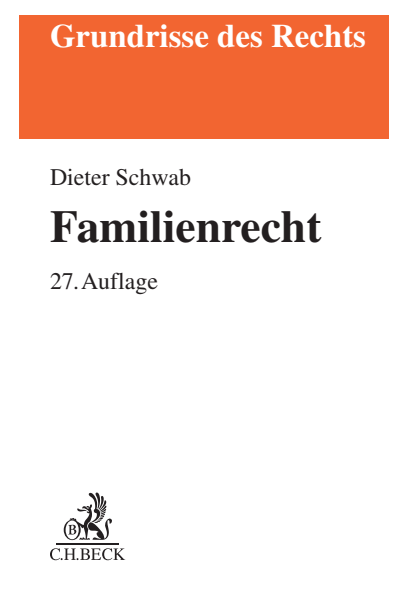 Cover of book: Familienrecht