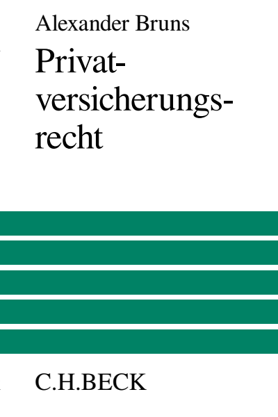 Cover of book: Privatversicherungsrecht