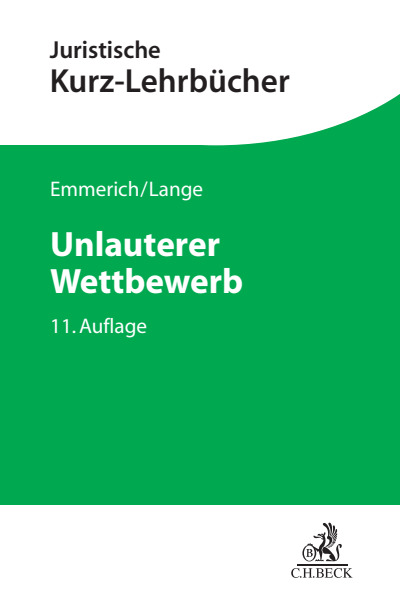 Cover of book: Unlauterer Wettbewerb
