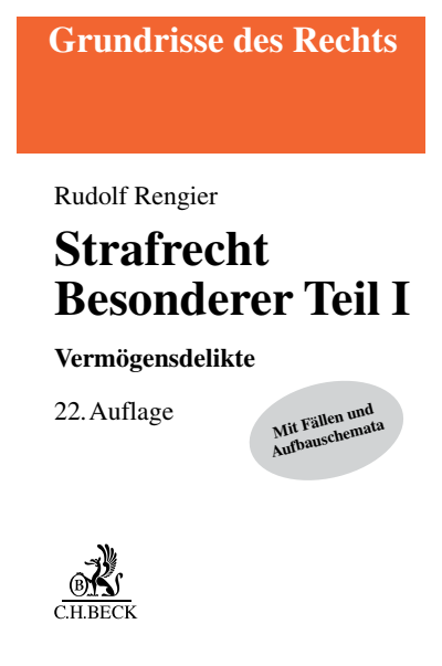 Cover des Buchs: Strafrecht Besonderer Teil I