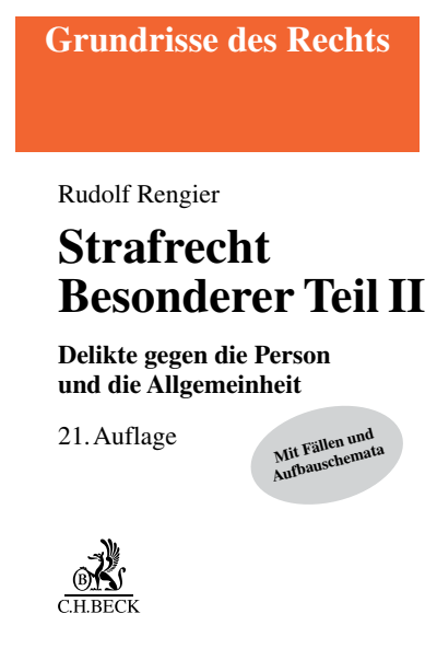 Cover des Buchs: Strafrecht Besonderer Teil II