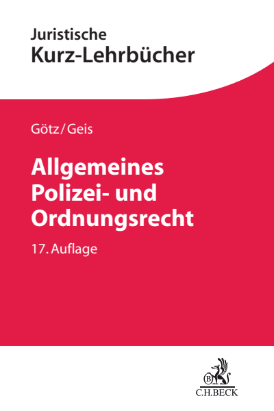 Cover of book: Allgemeines Polizei- und Ordnungsrecht