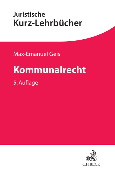Cover of book: Kommunalrecht