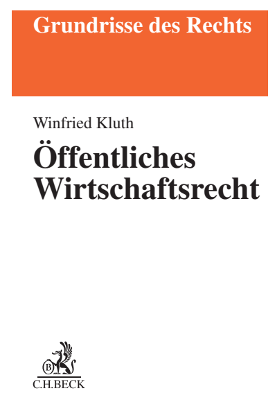 Cover of book: Öffentliches Wirtschaftsrecht