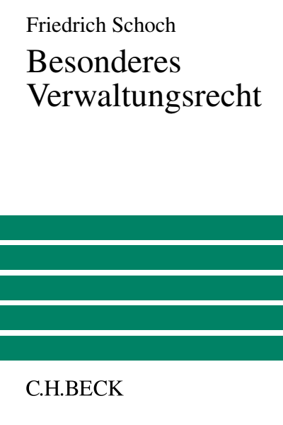 Cover of book: Besonderes Verwaltungsrecht