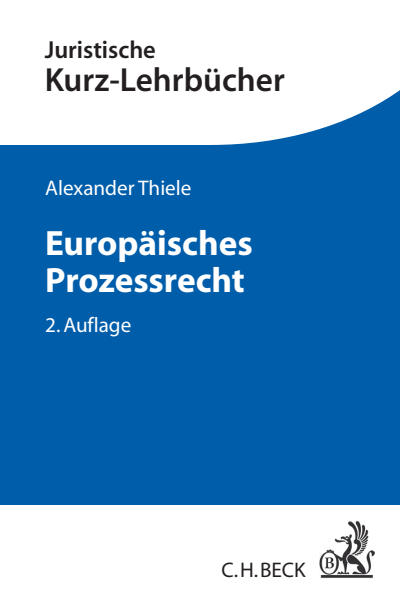 Cover of book: Europäisches Prozessrecht