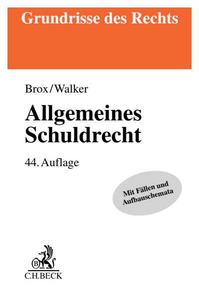 Cover of book: Allgemeines Schuldrecht
