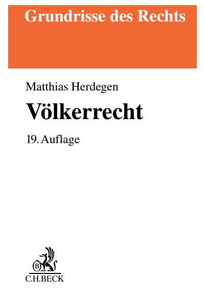 Cover of book: Völkerrecht