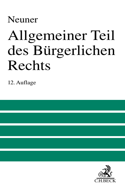 Cover of book: Allgemeiner Teil des Bürgerlichen Rechts