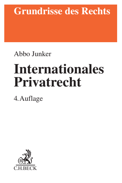 Cover of book: Internationales Privatrecht