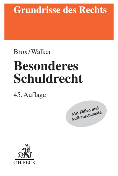 Cover of book: Besonderes Schuldrecht
