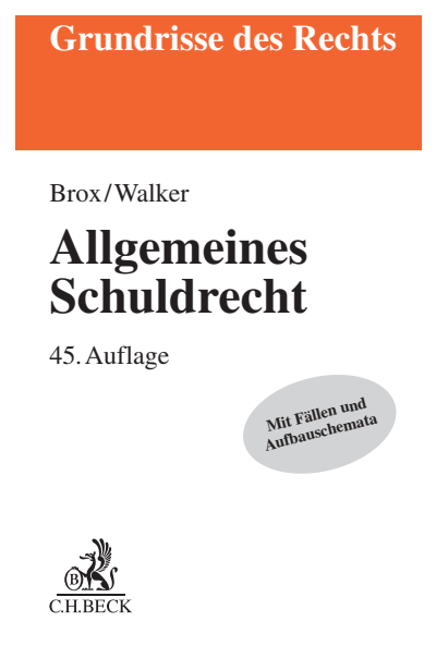 Cover of book: Allgemeines Schuldrecht