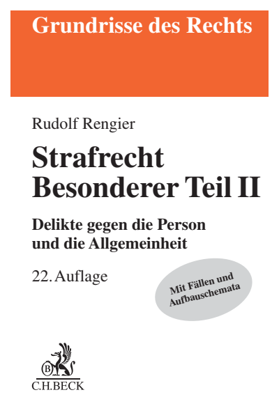 Cover des Buchs: Strafrecht Besonderer Teil II