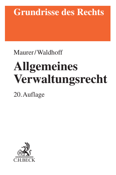 Cover des Buchs: Allgemeines Verwaltungsrecht