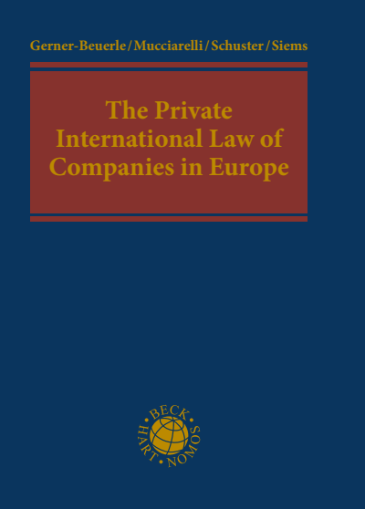 Cover des Buchs: The Private International Law of Companies in Europe