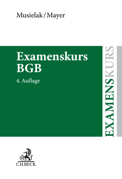 Cover des Buchs: Examenskurs BGB