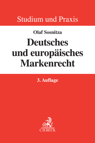 Cover of book: Deutsches und europäisches Markenrecht