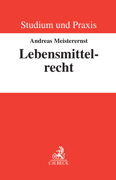 Cover of book: Lebensmittelrecht