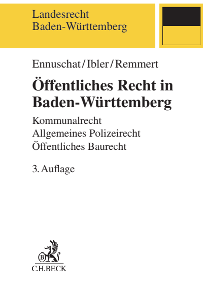 Cover des Buchs: Öffentliches Recht in Baden-Württemberg