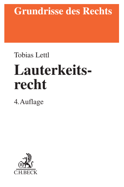Cover of book: Lauterkeitsrecht