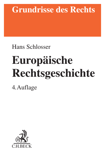 Cover of book: Europäische Rechtsgeschichte