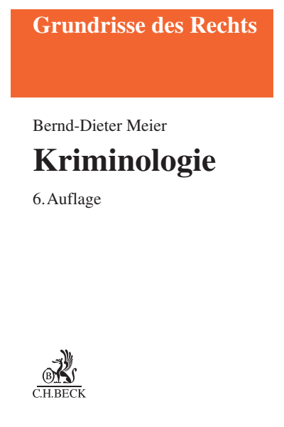 Cover of book: Kriminologie