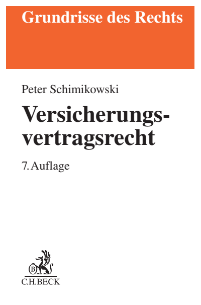 Cover of book: Versicherungsvertragsrecht