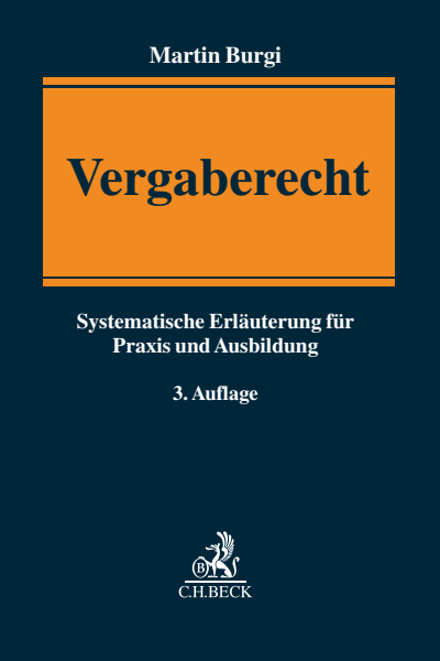 Cover des Buchs: Vergaberecht