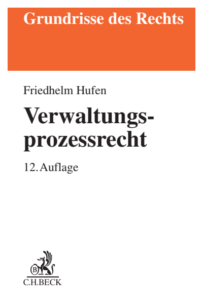 Cover of book: Verwaltungsprozessrecht