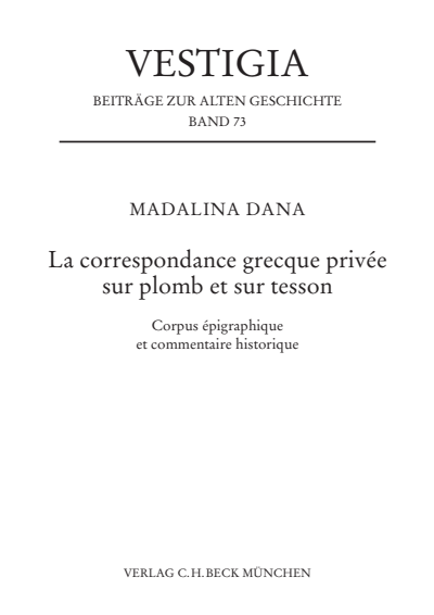 Cover des Buchs: La correspondance grecque privée sur plomb et sur tesson