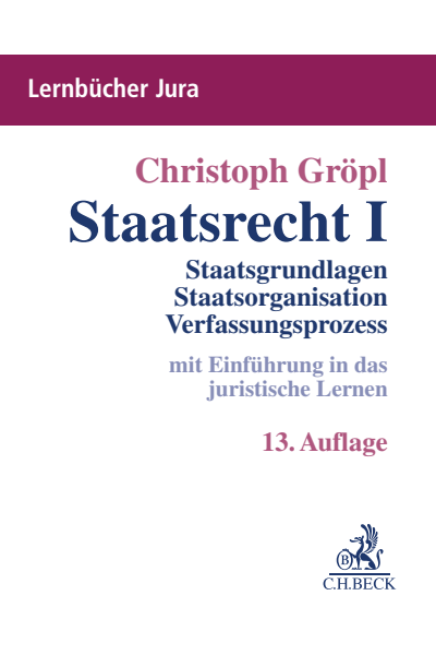 Cover des Buchs: Staatsrecht I