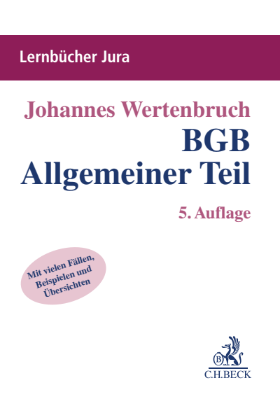 Cover of book: BGB Allgemeiner Teil