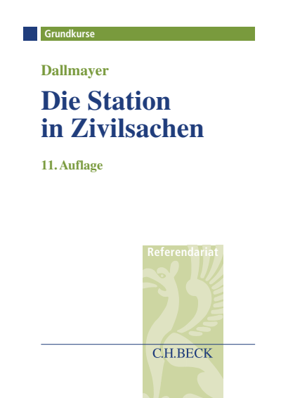 Cover of book: Die Station in Zivilsachen