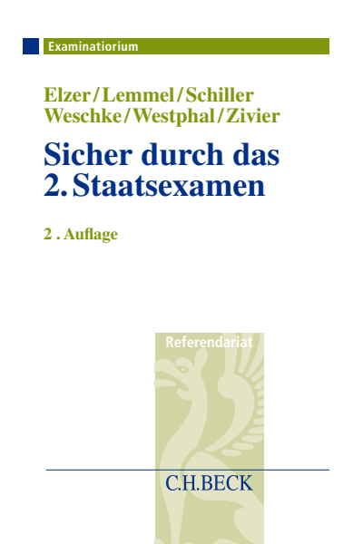 Cover of book: Sicher durch das 2. Staatsexamen