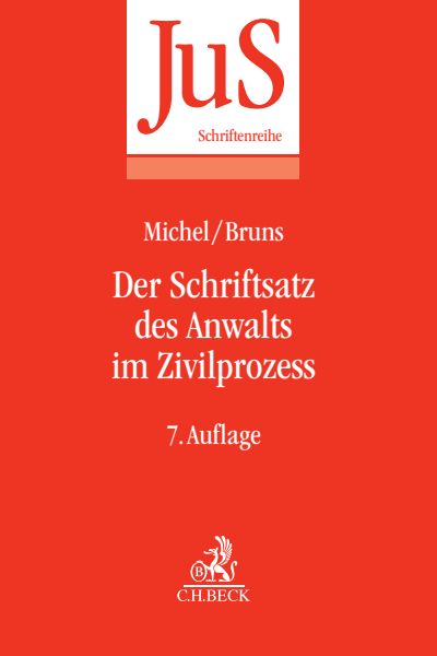 Cover of book: Der Schriftsatz des Anwalts im Zivilprozess