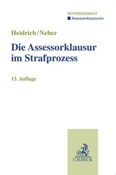 Cover of book: Die Assessorklausur im Strafprozess