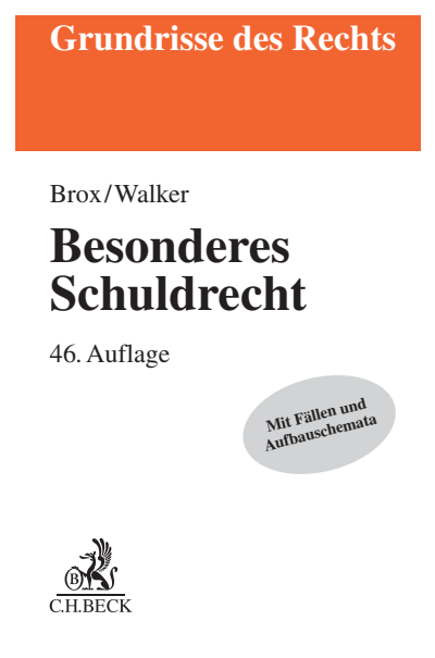Cover of book: Besonderes Schuldrecht