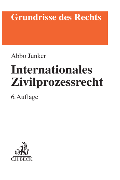 Cover of book: Internationales Zivilprozessrecht