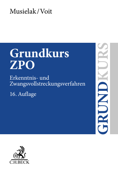 Cover of book: Grundkurs ZPO
