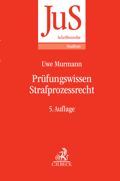 Cover of book: Prüfungswissen Strafprozessrecht